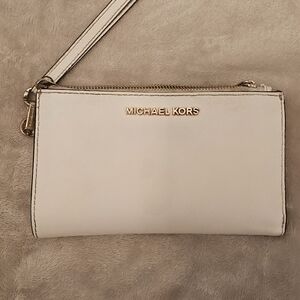 Michael Kors Women's Beige Wristlet